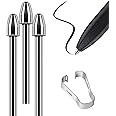 heus 【3 Pack】 Titanium Alloy Fine Pencil Nibs for Stylus Pen, Compatible with Remarkable 2 Pen Tip Replacement Kit, No Worn Out Smooth Ballpoint Note Taking Backup Nibs
