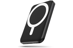 Podoru for Mag-Safe Batterie Externe 5000mAh,Batterie Externe avec iPhone 20W PD Charge Rapide,Mini Power Bank Magnetique sans Fil avec Type-C Lighting pour iPhone16/15/14/13/12/Plus/Pro/Max/Mini-Noir