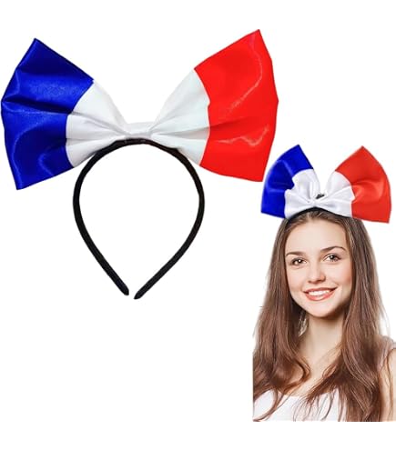 Collier Hawaïen Bleu Blanc Rouge 90 Cm – Supporter France Tricolore – Fête Sportive Ou 14 Juillet