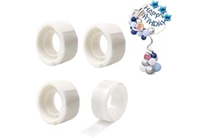 Balloon Glue Dots, DALOMGZL Removable Balloon Sticky Spots, Glue Dots Double Sided Adhesive Dots for Birthday Party Wedding Christmas Decorations and DIY Scrap-booking Craft(400 PCS)