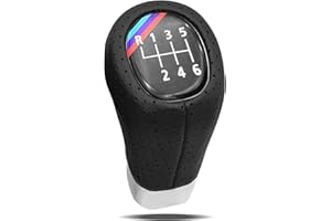 LAKIGOES Marce 6 Marce Pomelli Leva del Cambio in pelle Pomello Cambio per BMW E34,E36,E38,E39,E46,E53,E60,E61,E63,E64,E83, E90,E91,E92,E93