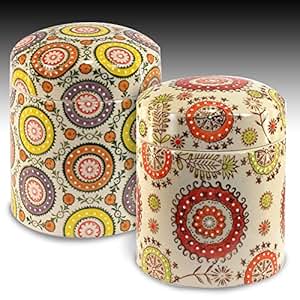 Amazon.de: Signes Grimalt - 2 bunte Vorratsdosen, Keramik, 16 cm 63496SG