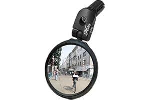 Hafny Bar End Bike Mirror, HD, Blast-Resistant, Glass Mirror, HF- MR090