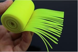 Tigofly 1m UV Fluo Yellow Silicone Skirts Round Cylinder 1/32" 0.9mm Spinner Bait Squid Rubber Thread Fly Tying Materials