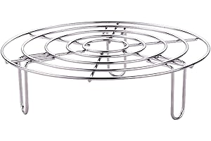 LIEKADIJIAE Edelstahl Einlegerost Kochständer, Dampfgarer Einsatz, Einlegerost Kochständer, Topfständer aus Edelstahl, Dampfgarer Einsatz Edelstahl, für Kochtöpfe Töpfe Abkühlgitter Kuchengitter zum Backen