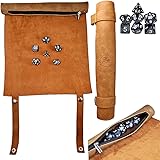 Power Beast Dungeon 2 in 1 Borsa Porta Dadi e Tavola, Vassoio con set 7 Pezzi Inclusi, D&D, Dungeons and Dragons, DND, RPG, G