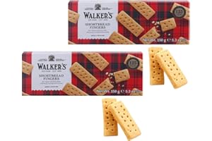 Walkers | Biscotti Inglesi Burro e Sale - 2 Blister | Frollini Burro Scozzese | Biscotti Tradizionali Inglesi
