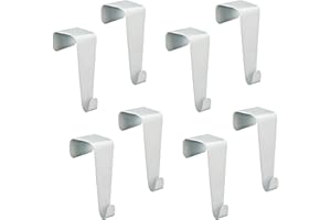 Cepewa 4/8er Set Tür - und Fensterhaken zum Einhängen in weiß Dekohaken Kleiderhaken Türhänger… (8er Set Türhaken 2x2x4cm