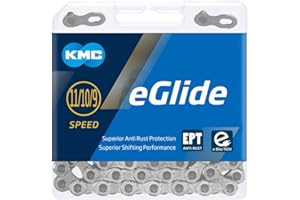 KMC eGlide EPT 9-, 10- & 11-Gang-Kette, Dunkelsilber, 132 Glieder