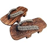 G-LIKE Japanische Clogs Sandalen Holzschuhe - Traditionelle Japanische Stile Heian Periode Geta Pantoffel Sommerschuhe Cospla