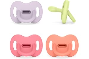 Suavinex Pack de 4 Chupetes Todo Silicona 6-18 Meses