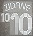 Produktbild Frankreich France Flock Home Adidas Trikot Zinedine Zidane WM 2006