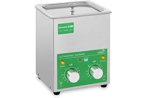 Ulsonix PROCLEAN 2.0M ECO Lavatrice Ultrasuoni Pulitore Ultrasuoni Vasca Ultrasuoni Professionale (2 L, Potenza Ultrasonica 60 W, Potenza di Riscaldamento 50 W, 40 kHz, Timer 60 min, Acciaio Inox)