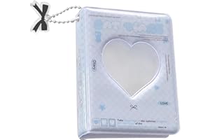 DUBBULON Binder Photocard K-pop - M-ini Álbum De Fotos K-POP, Soporte Para Tarjetas De Fotos Con Corazón De Amor, Soporte Para Tarjetas Fotográficas K-pop Para Coleccionar Imágenes, Photocard Sleeves