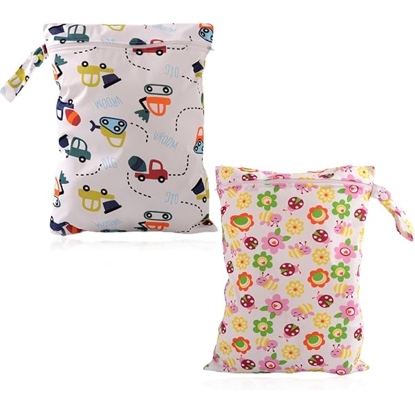 2 Wet Bag Per Pannolini - Borse Impermeabili Lavabili Per Neonato - Foto 11