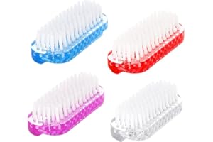 MTSKAEO 4 Stück Handwaschbürste,Nagelbürste,Fingerbürste,Handbürste doppelseitig,Reinigungsbürste für Hände und Fingernägel