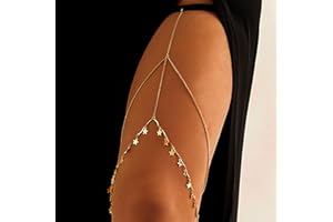 Atentuyi Chaîne De Jambe Or Superposée Pendentif Étoile Chaîne De Jambe Tassel Bikini Sexy Harnais De Plage Bohème Chaîne De Corps Bijoux De Cuisse Pour Femmes Et Filles