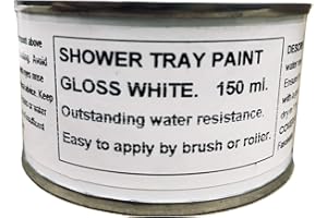 Fascinating Finishes Ltd 1 x 150ml Gloss White Shower Tray And Bath Paint