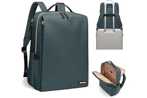 GOLF SUPAGS Elegante Zaino per Laptop da Donna Approvato Dalla Compagnia Aerea Perfetto per il Lavoro, l'università e i Viaggi Zaino Multifunzionale Casual Adatto a Notebook da 15,6 Pollici (Verde Scuro)