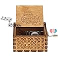 eitheo Wooden Hand cranked collectable Engraved Music Box (Happy Birthday)- Multi Color(Pack of 1)