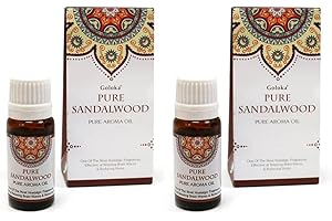 Aromasenses.- 2 unidades Aceite Esencial Sandalo Puro Goloka 10 ML (Sandalo)