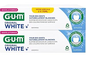 Gum Original vit tandkräm 2 x 75 ml