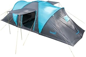 Skandika Hammerfest 6 persone - Tenda de campeggio familiare - zanzariera - 2x cabine da letto
