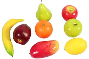 YUMILI Künstliches Obst, 8 Stück Kunststoff Künstliches Obst Dekoratives Gefälschtes Obst, Lebensmittelanzeige Home Kitchen Party Restaurant Decor Craft Lifelike