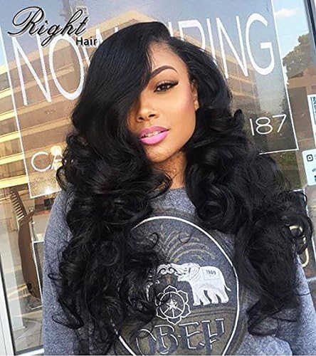 Right Hair® Full Lace Wigs Human Hair Wigs Body Wave Indian Remy Hair (10inch, Dark Brown #4)