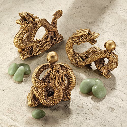 Design Toscano Glücksdrachen, Figuren: 6er Set - 2