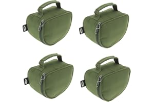 Next Generation Tackle NGT 4 x Green Fishing Reel Cases For Carp Coarse Fishing Reels
