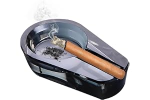 Askkopp i kristallglas, bärbar modern cigarettaskkopp, liten cigarraskkopp för rökare, snygg askkopp för hemmet som dekoration, röktillbehör för utomhus, uteplats och balkong, födelsedagspresent för