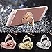 Produktbild HENGSONG Herz Aufkleber Metallring Ständer Halter Halterung Finger Grip Standplatz für Telefon Handy Auto Home Use (Gold)