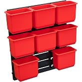 Qbrick System Container Set 2 Duvar Paneli + 8 Kutu, ONE ve TWO Uyumlu | Duvara monte panel + 8 adet &ccedil;ıkarılabilir kutu; Qbri