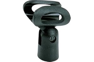 QUIK LOK - MP/892 PORTAMICROFONO FLESSIBILE PICCOLO Portamicrofono Professionale Piccolo, Dotato di Clip in Materiale Flessibile, Adatto a Microfoni Panoramici a Condensatore, Colore Nero