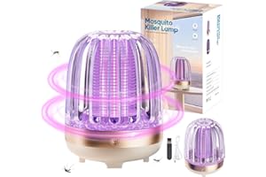 MEISHANG Insektenvernichter Elektrisch,Mückenfalle 15 * 11cm,Mückenlampe Wiederaufladbar,Tragbare Insektenvernichter Mückenschutz,Mücken Killer für Innen-Außenbereich