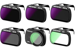 NEEWER Zestaw filtrów ND kompatybilny z DJI Mavic Mini 2 Mini SE Mini 2SE, Mavic Mini, zestaw 6 filtrów (CPL, UV, ND8, ND16, ND32 i ND64), akcesoria do dronów