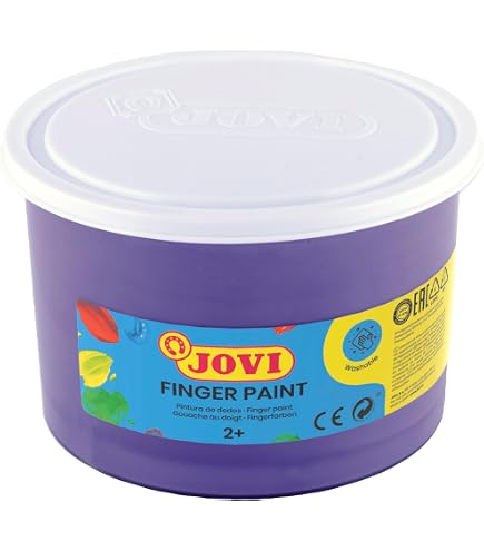 Pintura De Dedos Jovi 561 | Bote De 500 Ml | Color Naranja | Para Manualidades Infantiles