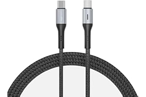 amazon basics Type C to Type C Braided 60W Fast Charging Data Cable (Black/Blackish Green - 1.2 Meter)