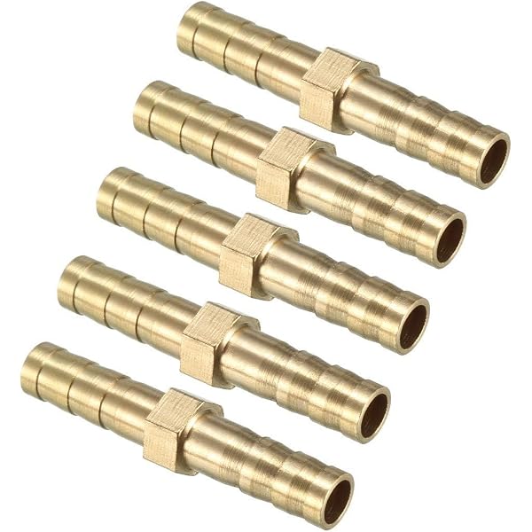 BRASS PIPE FITTING BARBED HOSETAIL JOINER TUBING CONNECTOR AIR
