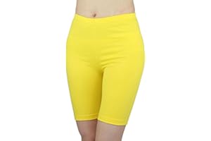 CRAZY GIRLS Womens Cycling Over-Knee Shorts Dancing Super Stretch Ladies Dancing Walking Running Gym Biker Active Casual Sports Yoga Pants