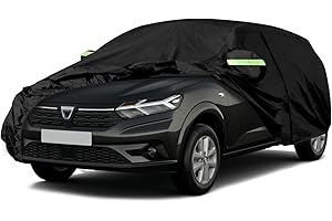 RASHION Funda Coche Exterior Compatibles con 2008-2024 Dacia Sandero Access Essential Comfort, Cubierta para Coche Impermeable, Coberturas Completas con Tira Reflectante