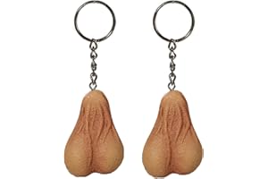 Bada Bing Juego de 2 llaveros con forma de testículos JGA divertidos