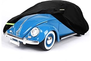 KATSIRO Cubierta Completa para Coche Compatible con VW Beetle 1960-1980, Exterior de Coche, Impermeable, Resistente a los Rayos UV, Transpirable, Resistente al Polvo