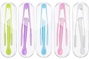 LLGSDLL 5Pz Pinzette per Lenti a Contatto, Ventosa Lenti a Contatto e Pinzette, Dispositivo di Rimozione di Lenti a Contatto, Inseritore di Lenti Sclerali Supporto a Ventosa per l'uso a casa o in Viaggio