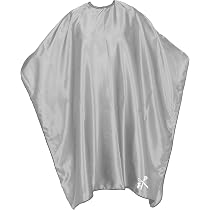 Friseurumhang Mit Druckknöpfen – 135x150 Cm, Wasserabweisend, Rot, Aus Polyester
