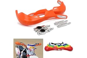 Protege Main Moto,Protege Main Guidon de Moto 22MM à 28MM pour sur Ron ATV Pit Bike Off-Road Motocross Enduro MX-Orange