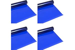 Selens 4PCS 40x50cm Gel Illuminazione Filtro Flash Gel Blu Full CTB Correzione Colore Luce Trasparente Sovrapposizioni per 800W Testa Rossa Spotlight Strobe Speedlite Fotografia Studio Fotografico