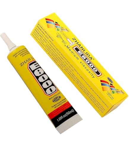 E6000 Plus Multipurpose Adhesive - 2 Pack Odorless Clear Glue 0.9 Oz Tubes