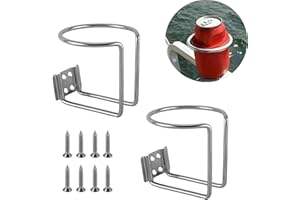 SKDFHOD 2 pezzi in acciaio inox anello portabicchieri portabicchieri in acciaio inox, universale, per anelli di barca, yacht, marine, camper, portabicchieri